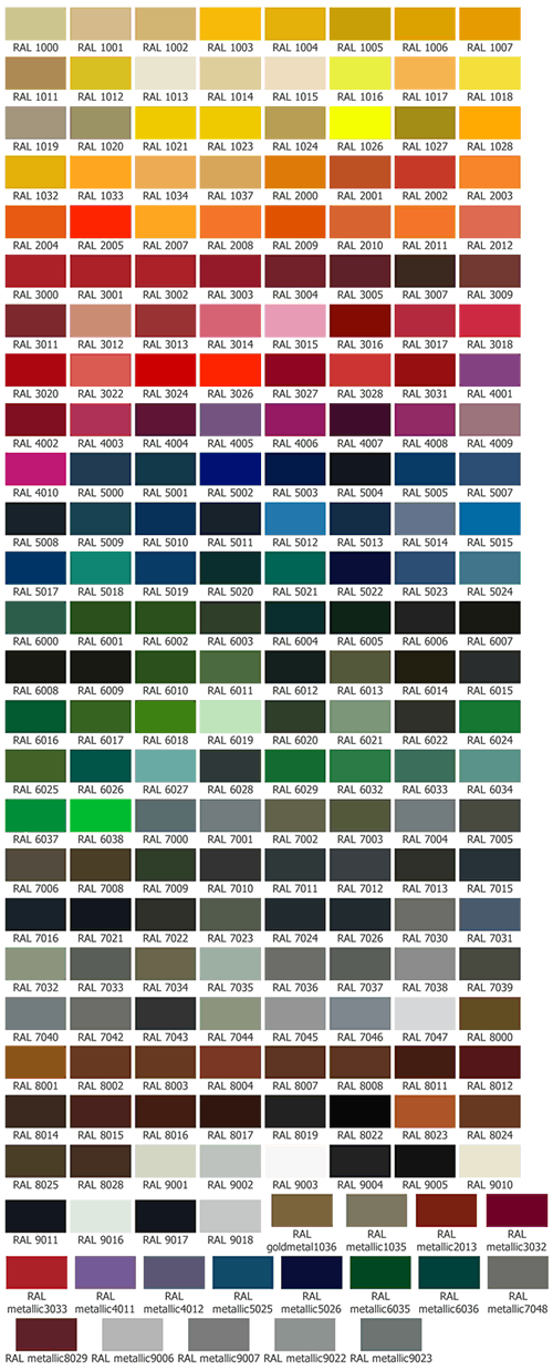 Catálogo de Colores 【Framu】